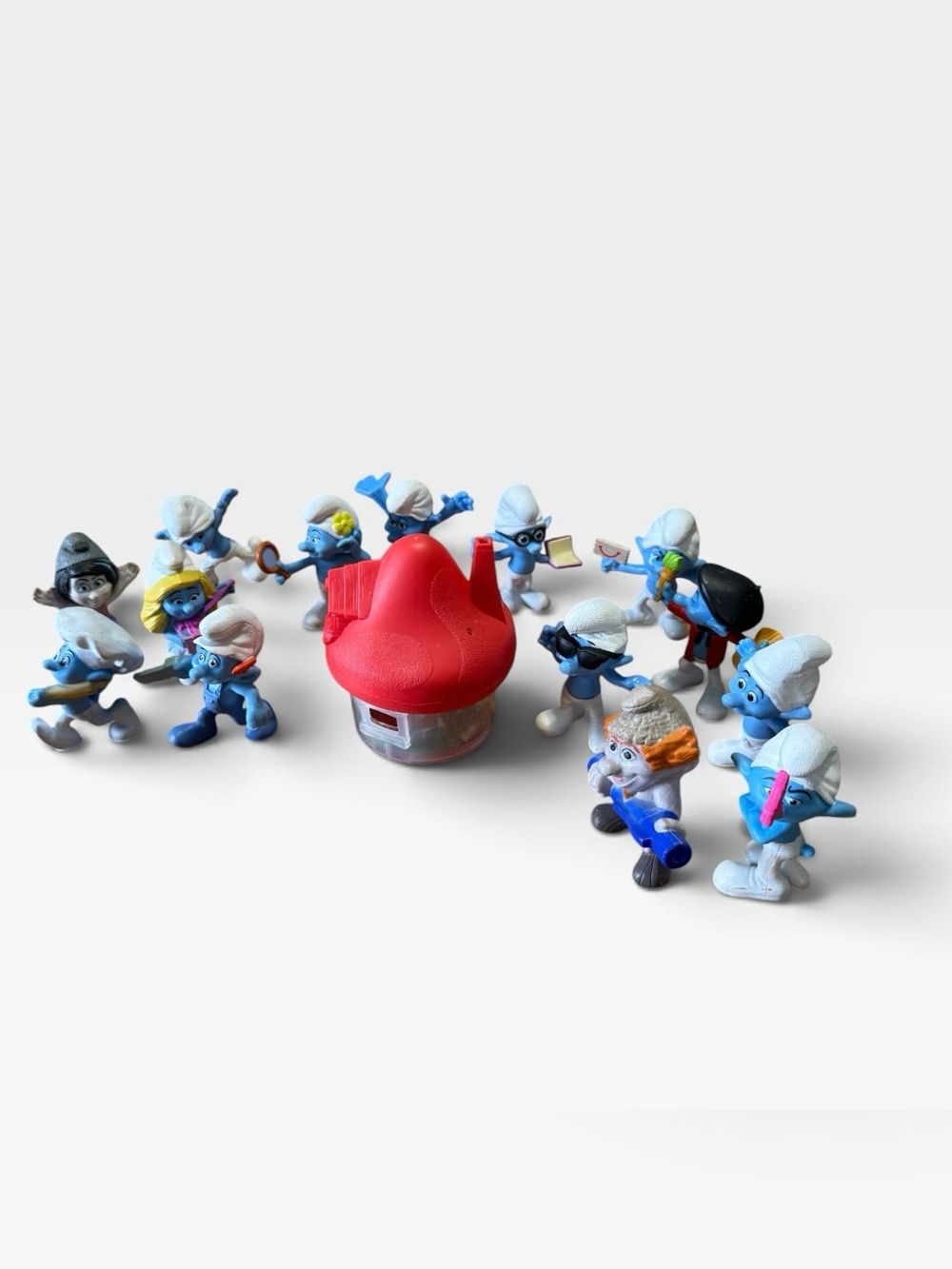 Lot of 15 McDonalds Smurfs Happy Meal Toys Figures 2011 2013 Movie PVC